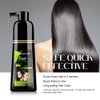 No-Stain Hair Dye Shampoo for Men & Women, No-Stain on Skin & Scalp, Natural Ingredients, Ammonia & Parabens-Free, Up to 100% Gray Coverage, Easy No-Mix Application, 200 mL, Pack of 1 (Natural Black)