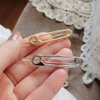 15 Pcs Hair Pins Hair Clips Alloy Safety Pin Shape Hairpin Barrettes Goth Hair Pins Set Hairdressing Tool Hair Accessories (Silver)