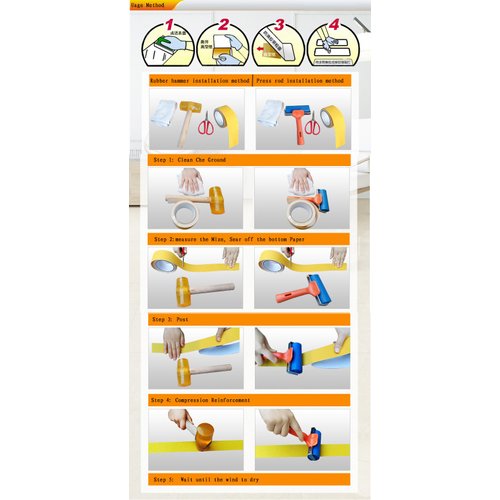 Black Yellow Anti Slip Tape Printed"Watch Your Step" 1.97 Inch x 16.4 Foot Anti-Slip Tape, Floor Tape,Stairs Tape,Safety Tape Roll (Black Yellow)
