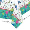 Unique Confetti Balloons Party Plastic Table Cover | 52" x 72" | 1 Pc, 72" x 52", Multicolor