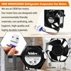 Upgraded WR60X26866 Refrigerator Evaporator Fan Motor (OEM), Compatible with ge Refrigerator, Replace V80E14MS2A3-57A611, WR60X10341, WR60X10356, WR60X10357, etc - 10 Years Warranty