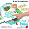 HERSITY Kids Toy Cash Register with Scanner and Microphone, Pretend Play Money Electronic Calculator Realistic Children's Supermarket Cashier Gifts for 3 4 5 Years Old Toddlers Boys Girls