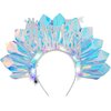 RENEMEGO Happy 50th Birthday Headband - Handmade LED Glowing Light Up Laser Birthday Crown 50 Years Old Bday Tiara Flashing Hair Hoop for Women Party Favors Gifts Photography Decoration Supplies
