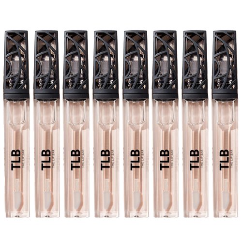 The Lip Bar | Vegan Non-Sticky Lip Gloss | High Shine Finish | Minimalist - Clear | 8 pack