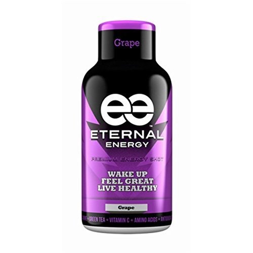 Eternal Energy shot GRAPE flavor 3-12 Packs Total of 36 Units - Made in USA
