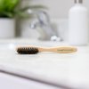 GranNaturals Teasing Boar Bristle Brush for Slicking Back Hair, Smoothing Ponytail Bun, Backcombing, Edge Control & Hair Sectioning - Wooden Slickback Hairbrush for a Sleek & Smooth Hairstyle