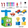 PZJDSR Power Balloon Car Toy,Balloon Launcher Toy with 12 PCS Balloons and Car Launcher,Balloon Toys for Kids Party Supplies Science Intelligence Education Toy for Kids Ages 3-12 (Green)