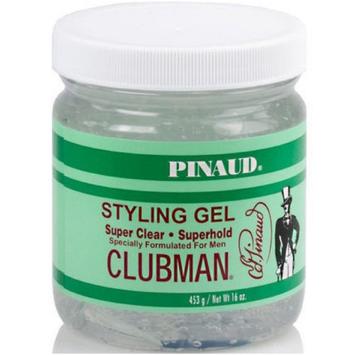 Clubman Pinaud Super Clear Styling Gel Super Hold, 16 oz (Pack of 4)