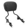 XFMT Detachable Passenger Backrest Sissy Bar With Two-Up Luggage Rack & 4 Point Docking Hardware Kits Fit For Harley Touring Road King Street Glide Road Glide Electra Glide 2014-2023