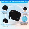LASCRITTA Migraine Headache Relief Cap, Headache Relief Hat & Migraine Cap Cold Compress, Migraine Relief Cap, Cool Gel Head Wrap, Cold Compress Migraine Relief Products Device for Tension & Stress