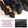 Rumdiku 12A Human Hair Bundles Body Wave Bundles Human Hair 14 16 18 Inch 100% Unprocessed Brazilian Virgin Hair Bundles Deals Weave 3 Bundles Human Hair Extensions Body Wave Bundles Natural Black