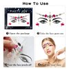 Lusy DM 12 Sets Face Gems Mermaid Face Jewels Rhinestone Rave Face Gems Temporary Tattoos Crystal Festival Face Jewels Stick on for Race Carnival Halloween Festival Party