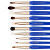 Bdellium Tools Professional Makeup Brush Golden Triangle - Phase I Complete 15pc. Brush Set with Stand-Up Pouch