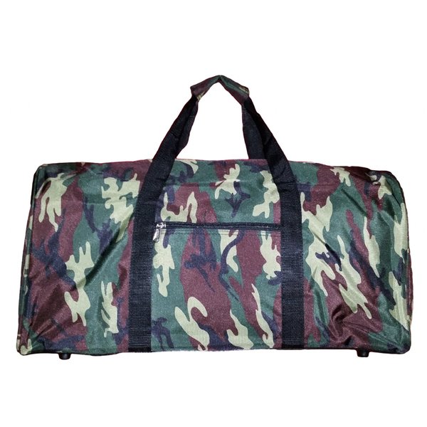 21 in Print Duffle, Overnight, Carry on Bag with Outside Pocket and Shoulder Strap (Camoflauge)