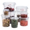 Cambro RFSCW4135 Camwear Round Food Storage Container, Polycarbonate, 4-Quart, Clear, NSF