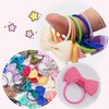CÉLLOT Baby Hair Ties with Bows 60pcs Small 2 inch Baby Hair Bows Durable Hand Sewed Rubber Bands Ponytail Holders Toddler Hair Accessories for Baby Girls Infants Toddlers Gifts in Pairs