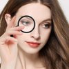 TERAISE Reading Glasses Necklace Readers for Women Anti-loss Lightweight Eyeglasses Portable Monocle Glasses with Exquisite Case(Black-2.5X)
