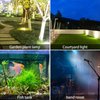 AVEKI Solar LED Landscape Spotlight,Waterproof 6 LEDs Pond Light Underwater Light Adjustable Lighting Angle,Security Lighting Dark Sensing Auto On/Off for Outdoor Garden Courtyard Lawn Fish Tank Pool