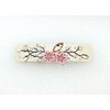 Faship Premium Rhinestone Crystal Beige Cellulose Acetate Rose Floral Art Deco Hair Claws Clips