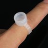 Tattoo Ink Cap, Disposable Tattoo Ink Ring Cups Plastic Microblading Pigment Accessories Holder (100pcs)