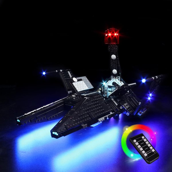 VONADO Led Light Kit Compatible with Lego Inquisitor Transport Scythe 75336 (No Model), Building Lighting Kit Compatible with Lego 75336 Building Set Bricks (Remote Control Edition)