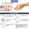 Motivational Quotes Temporary Tattoos Stickers Inspirational for Women Adults Teens Student Kids 96PCS Tattoo Birthday Party Supplies Favors Decorations School Classroom Prizes Rewards Gifts Ideal
