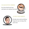 deweisn Magnifying Compact Cosmetic Mirror Elegant Pocket Handheld Makeup Mirror with Powerful 10x Magnification and 1x True View Mirror for Travel or Your Purse
