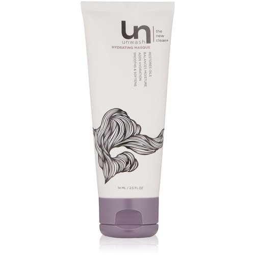 unwash Hydrating Hair Masque - Deep Conditioning & Restorative Hair Treatment for Damaged, Dry & Colored Hair, Sulfate & Paraben Free, Made w/Argan and Coconut Oils, 2.5 fl oz