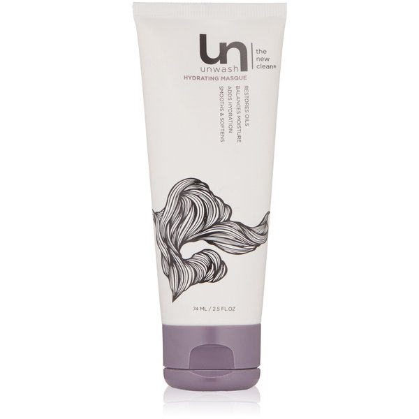 unwash Hydrating Hair Masque - Deep Conditioning & Restorative Hair Treatment for Damaged, Dry & Colored Hair, Sulfate & Paraben Free, Made w/Argan and Coconut Oils, 2.5 fl oz