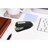 Praxxis Pro Office Supplies - Aria-Plus Half-Strip Mini Stapler - Durable, Compact, and Colorful Stapler for Office and Travel Use, Compatible with Standard 26/6 Staples, Charcoal
