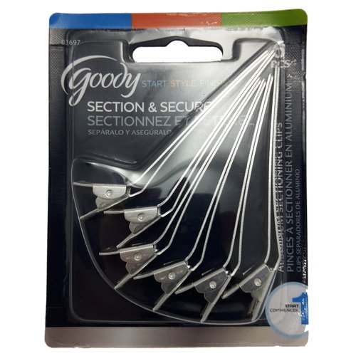 Goody Aluminum Sectioning Clips, Silver 6 ea