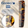 Giorgio G25 FineTooth and WideTooth Pocket Comb - Hair Styling Comb for Men and Women, Handmade Beard Comb for Men, Barber Comb, and Mustache Comb for Grooming,Saw Cut and Polished Travel Comb