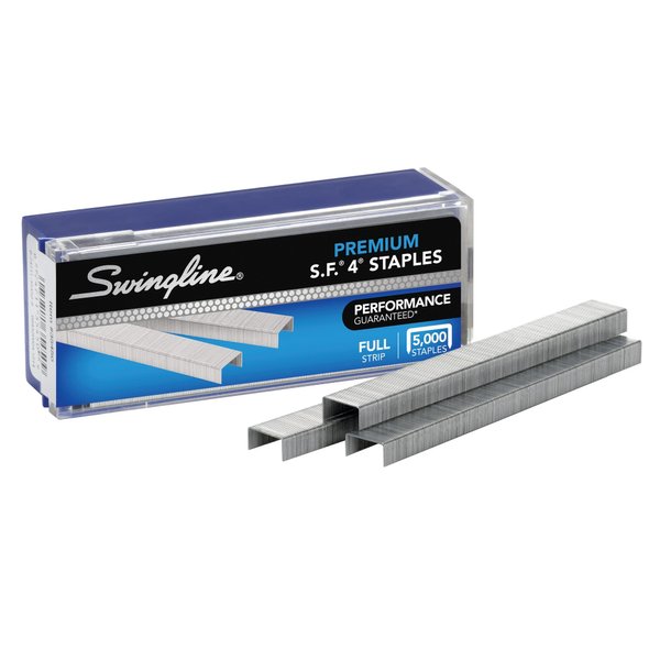 Swingline Staples, S.F. 4, Premium Staples for Desktop Staplers, 1/4" Length, 210/Strip, 5000/Box (35450)