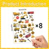 Gameza Construction Temporary Tattoos - 264+ Cars and Trucks Tattoos for Kids Construction Birthday Party Supplies Favors Construction Temporary Tattoos Sticker Boys Students Tattoos Sticker Rewards