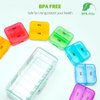 Zoksi Am Pm Pill Organizer 2 Times a Day, Green Weekly Pill Box 7 Day, Portable Daily Pill Case for Travel, Medicine Organizer for Fish Oils,Vitamins and Other Tablets
