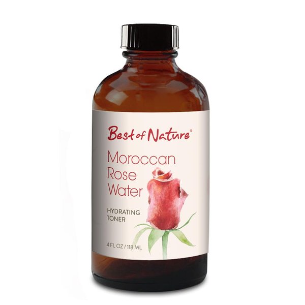 Best of Nature Moroccan Rose Water - Hydrating Toner (4 Ounce)