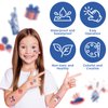MYOKBAR 4th of July Tattoos of Kids Bulk,100 Patriotic Stickers Temporary Tattoo Kids,Waterproof Temporary Tattoos for Girls Boys Birthday Party Favors