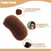 2 Pcs Charming Bump It Up Volume Inserts Hair Comb Do Beehive Hair Style Tool Hair Pads, Do Beehive Hair Base Styling Clip Accessories for Women Lady Girl (Black and Brown)