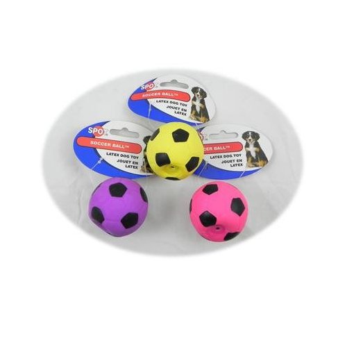 Latex Soccer Ball Dog Toy 2 inch 12 Pack