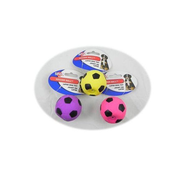 Latex Soccer Ball Dog Toy 2 inch 12 Pack