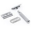 Merkur 3-Piece Double Edge Safety Razor, Chrome-Plated 42001, 1 Count (Pack of 1)