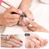 Rolybag Sanding Bands for Nail Drill 240 Grit Extreme Fine Nail Sanding Bands 200Pcs Black Professional Sanding Bands and 2Pcs Nail Drill Bits for Manicures and Pedicure
