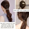 8 Pcs French High Ponytail Claw Clip, Medium Matte Hair Clips Women Girls Thick Long Hair or Thin Hair Ponytail Maker. Nonslip Hair Accessories for High Ponytail Bun Hair Braiding Tool Dovetail Clip