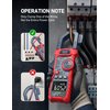 AstroAI Inrush Digital Clamp Meter Multimeter 1000A TRMS 6000 Counts, Amp Voltage Tester with VFD, LOZ Mode; Measures AC/DC Current Voltage Temperature Resistance Capacitance Frequency Continuity NCV