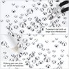 4240Pcs Silver Flatback Rhinestones 6 Sizes Crystal Diamonds for Nail Art Crafts Clothes Shoes with Tweezers and Picking Pen