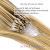 Micro Link Hair Extensions Human Hair 30g 18inch(#18613) Dark Blonde Microlink Hair Extensions Human Hair Microbead Hair Extensions Microlink Hair Extensions Micro Link Hair Extensions For Women