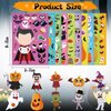 catnee Halloween Stickers for Kids 50 Sheets, Halloween Party Games Stickers, DIY Halloween Crafts Make a Face Halloween Stickers, Kids Halloween Toys Gifts Treats Decorations Activities Party Favors