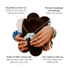 TELETIES - Small Scrunchie - 100% Natural Silk Hair Scrunchie - Soft & Gentle on Hair - Prevents Breakage & Damage - Safe for Sleep - Ideal for Thin-Medium Hair - For All Hair Textures - Blue My Mind