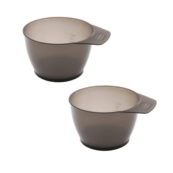UUYYEO 4 Pcs Hair Color Mixing Bowls Plastic Color Mixing Tint Bowls Hair Dye Bowl Hair Color Dyeing DIY Oil Treatments Tools
