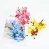 Lawie 8 Pack Artificial Orchid Flower Hair Clips Barrettes Thailand Tropical Flower Hair Accessories for Women Flower Hair Bow Alligator Clips Floral Brooch Pins Wedding Party Bridal Hawaiian